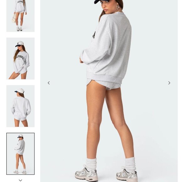 Edikted California Girl Oversized Sweatshirt - Picture 8 of 8